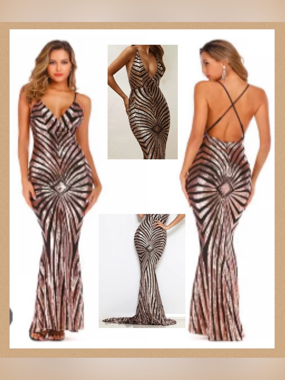 Abyss by Abby "Valentina" Sequin Evening Gown – Size XS (Extra Small)